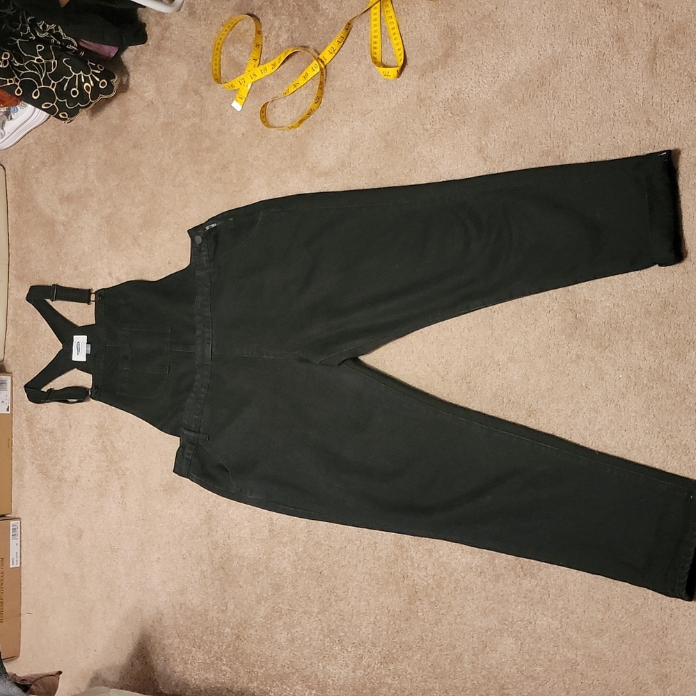 Old Navy Black Women Jeans Overalls
